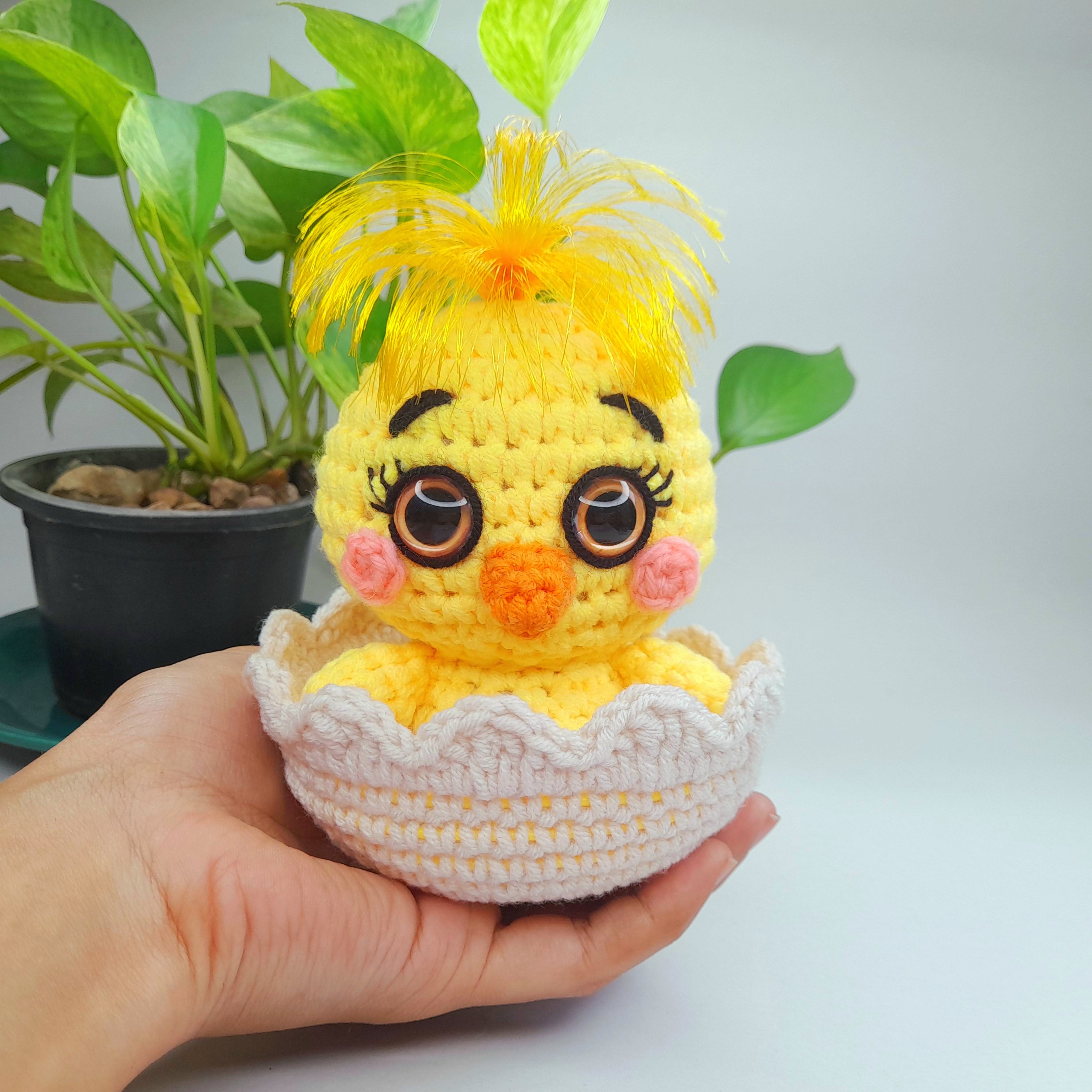 Hatching Chick Crochet Pattern - Easter Plush