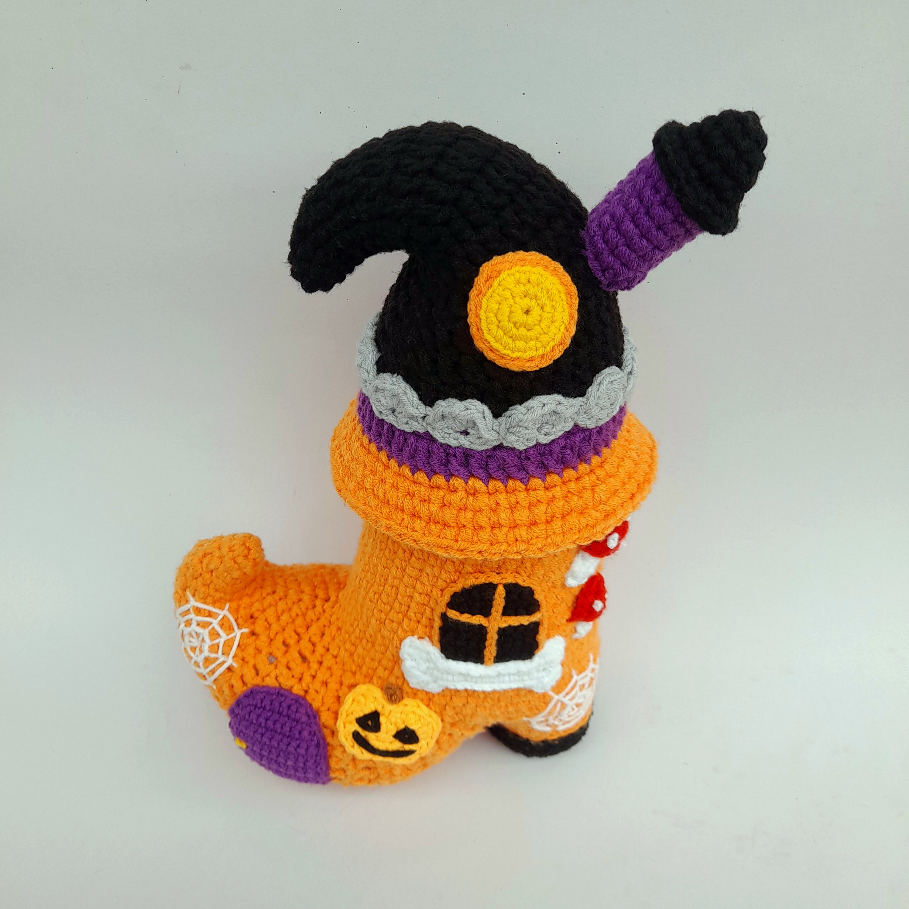 Halloween Witch Boot House Crochet Pattern