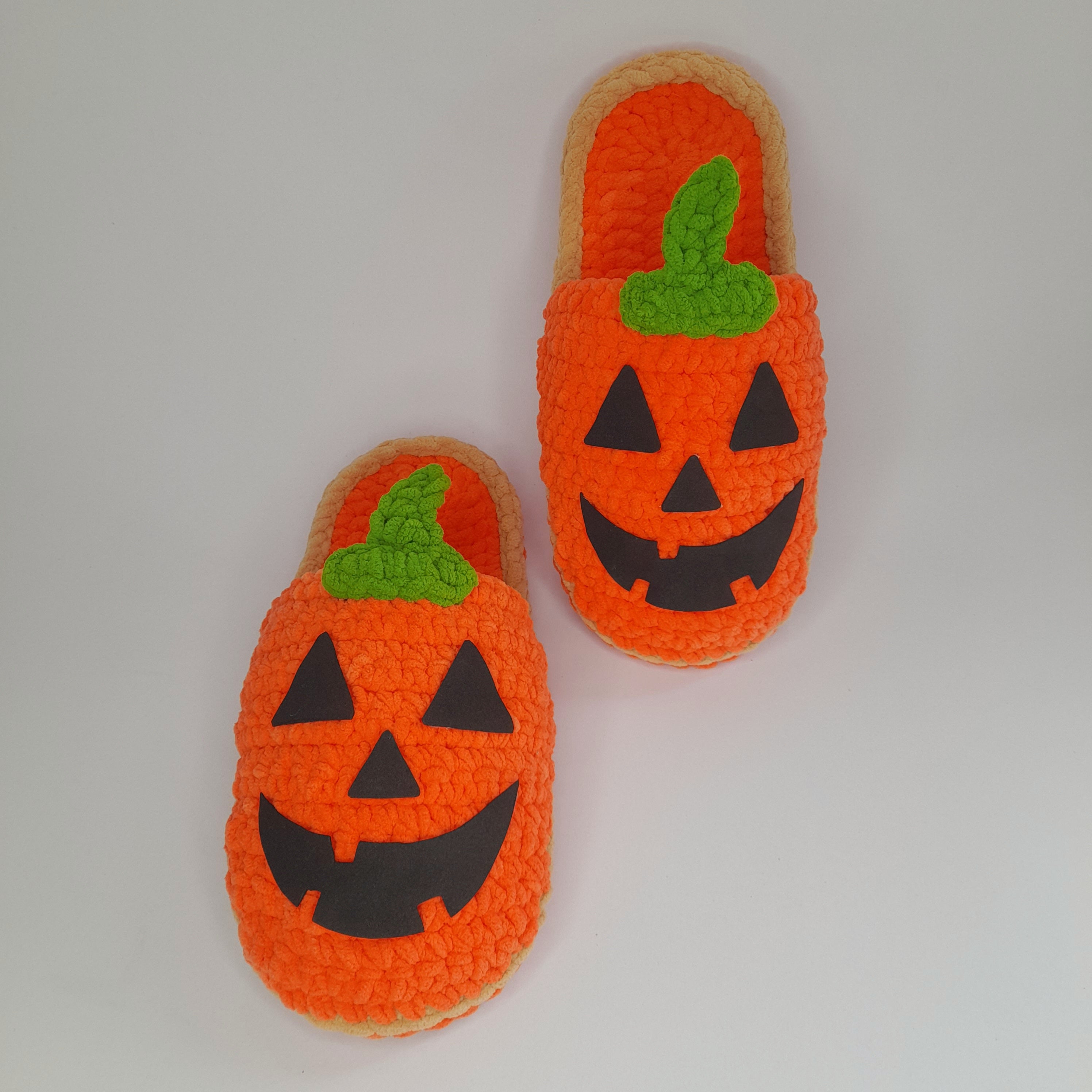 Set of 4 Halloween Slippers Crochet Patterns