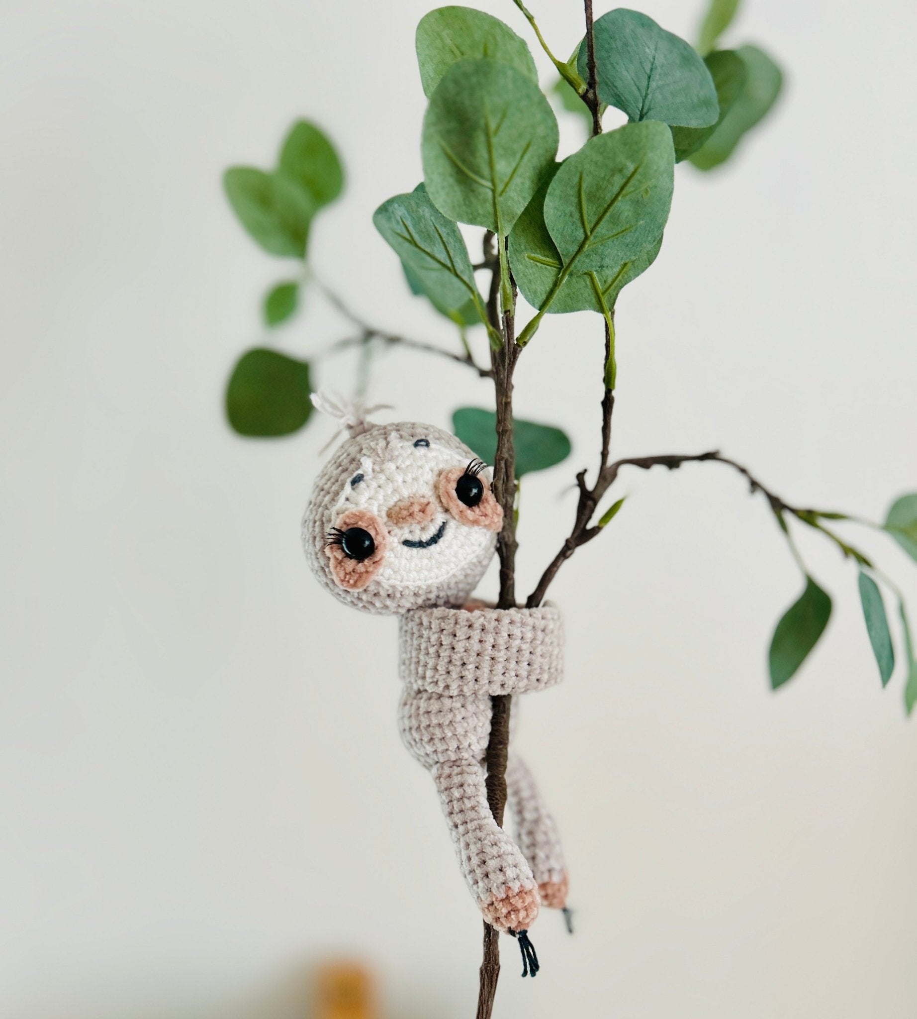 Crochet Hugger Sloth Amigurumi Pattern – Adorable, Interactive Toy