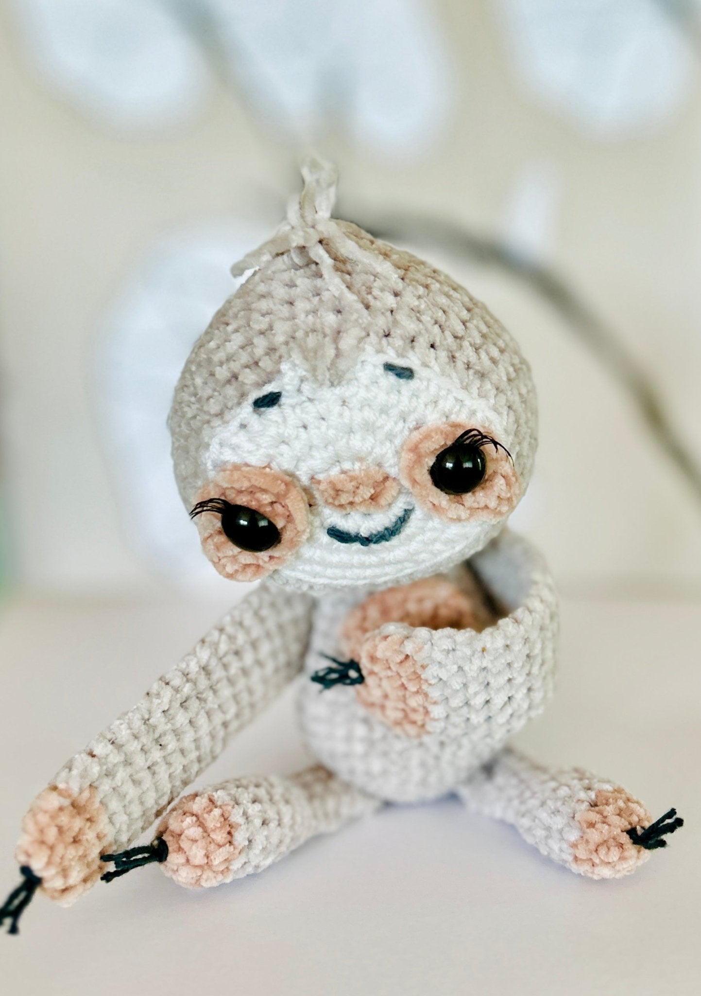 Crochet Hugger Sloth Amigurumi Pattern – Adorable, Interactive Toy