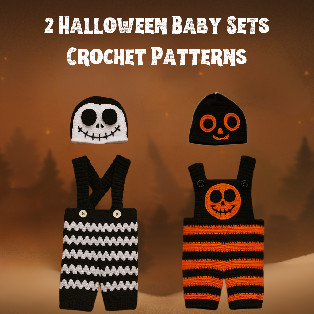 2 Halloween Baby Sets Crochet Patterns