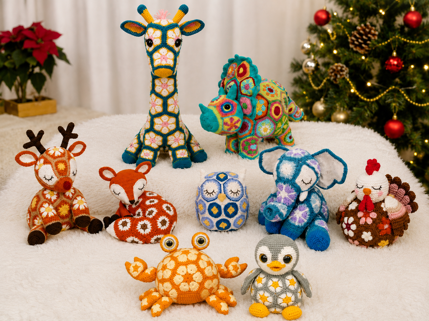 9 African flowers Crochet Pattern Collection – Crochify