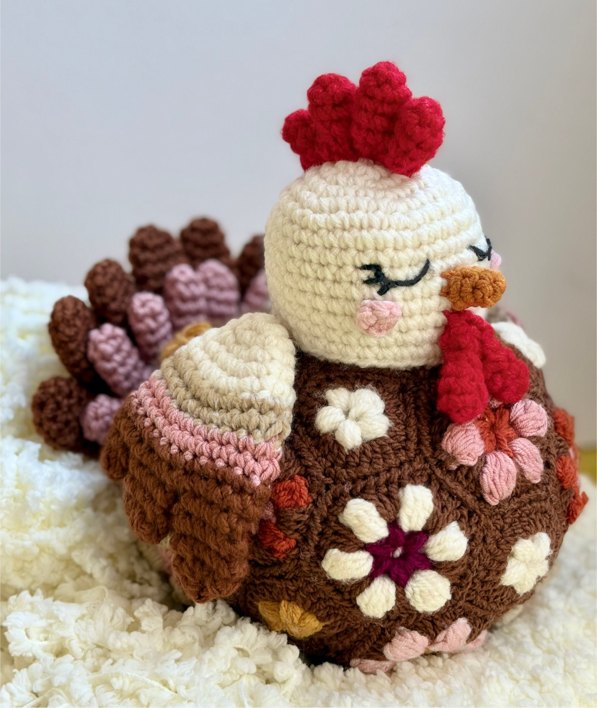 Hen African flowers Crochet Pattern – Crochify