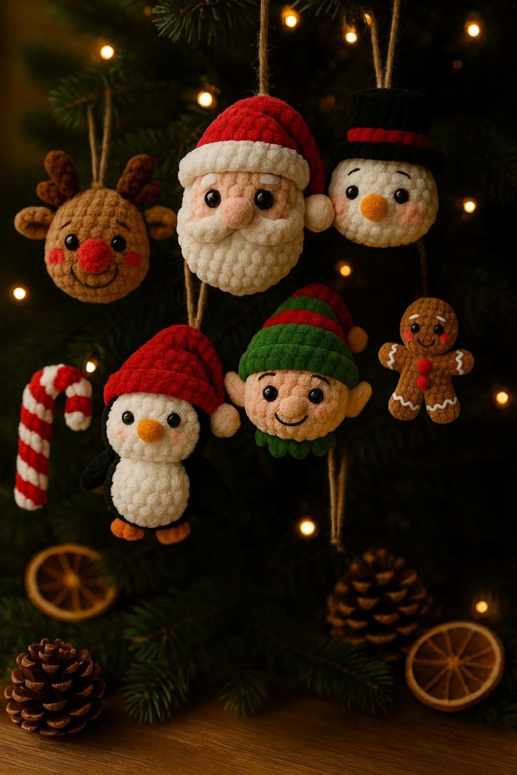 Christmas Ornaments Set Crochet Pattern