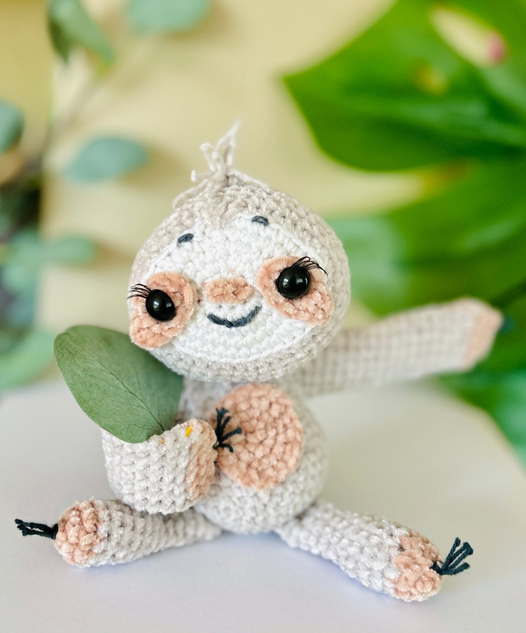 Crochet Hugger Sloth Amigurumi Pattern – Adorable, Interactive Toy