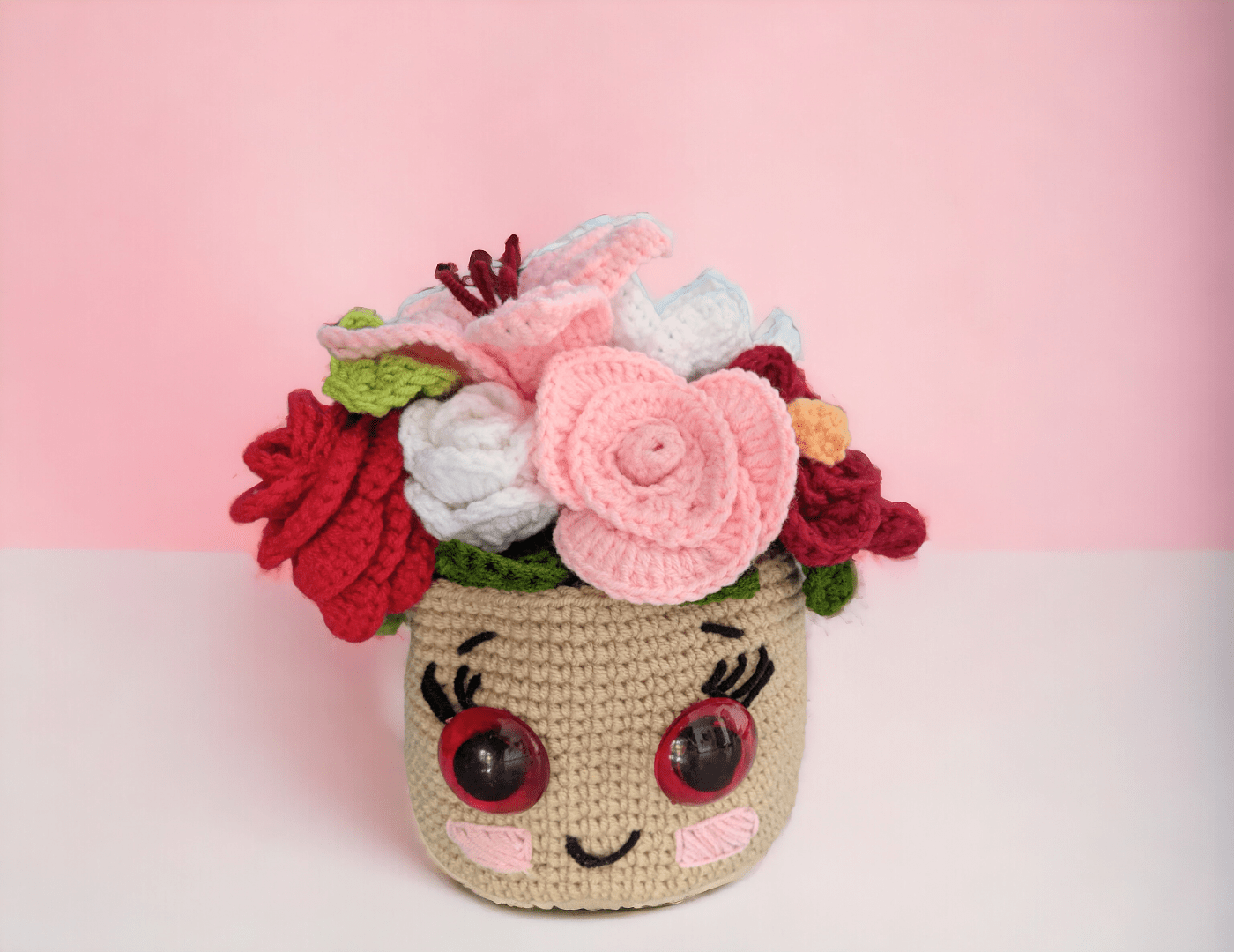 Crochet Flowers Pot Pattern - Blossom Buddy™