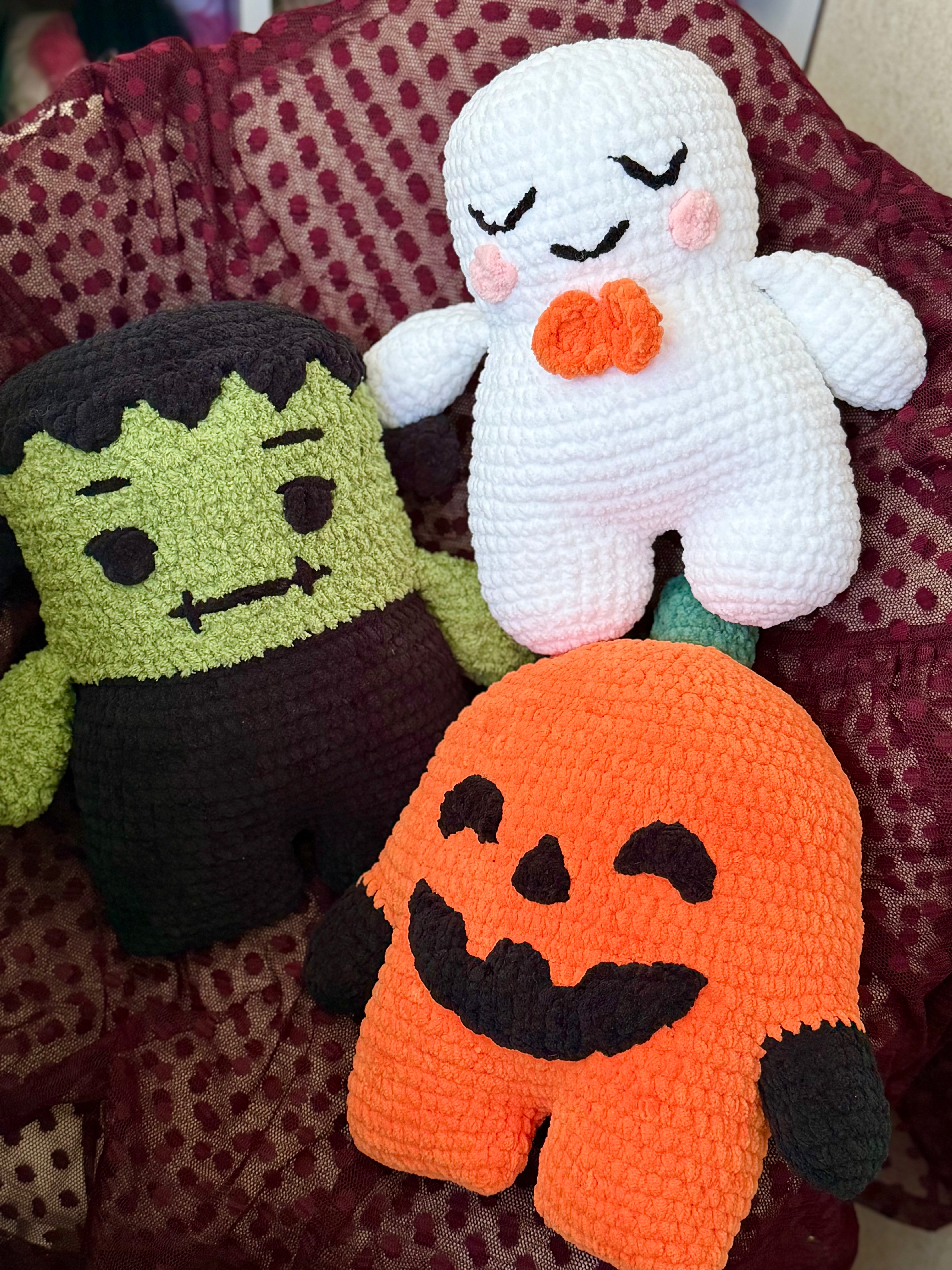 Halloween Pillows Trio Crochet Pattern