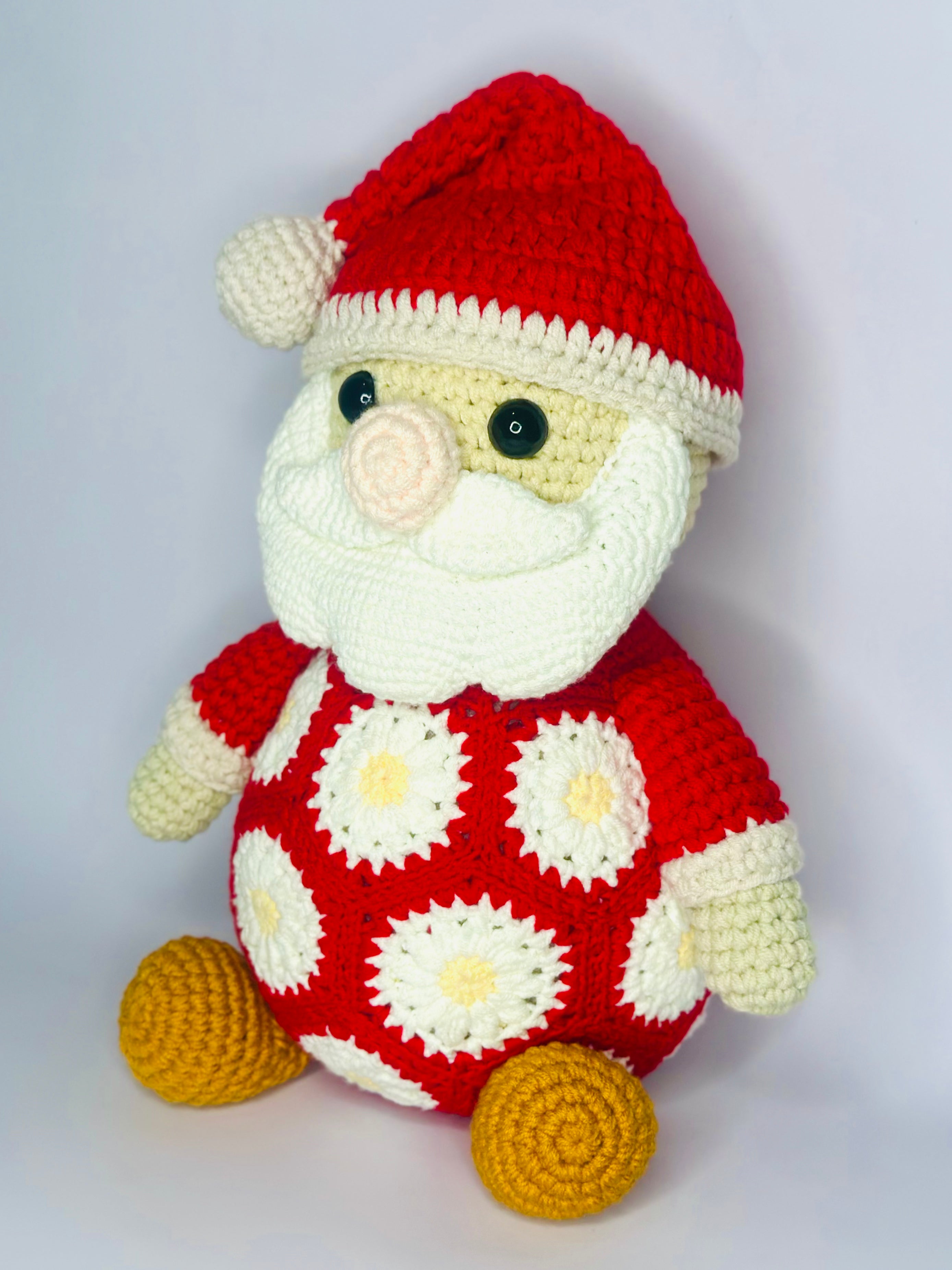 Santa African flowers Crochet Pattern