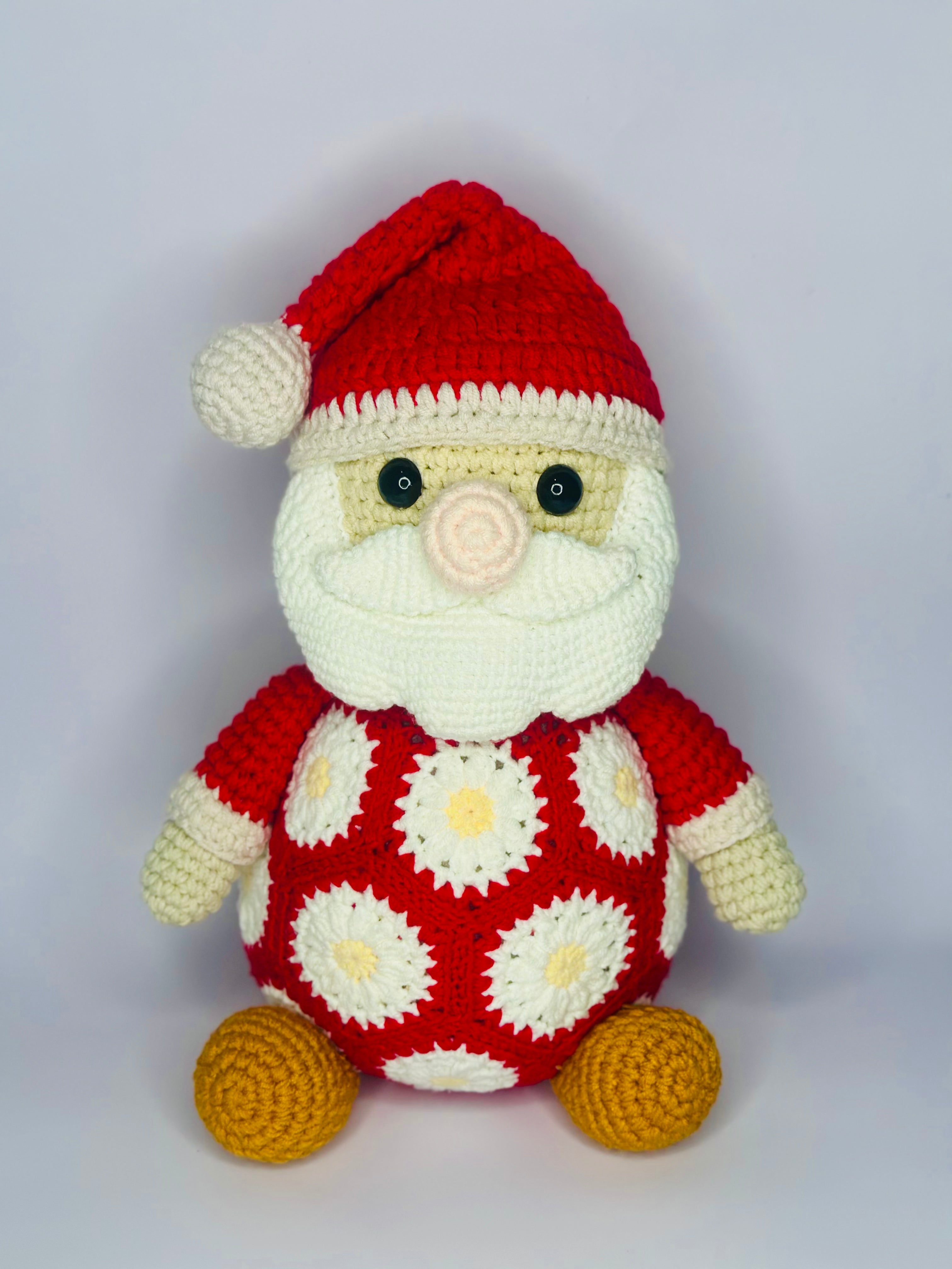 Santa African flowers Crochet Pattern