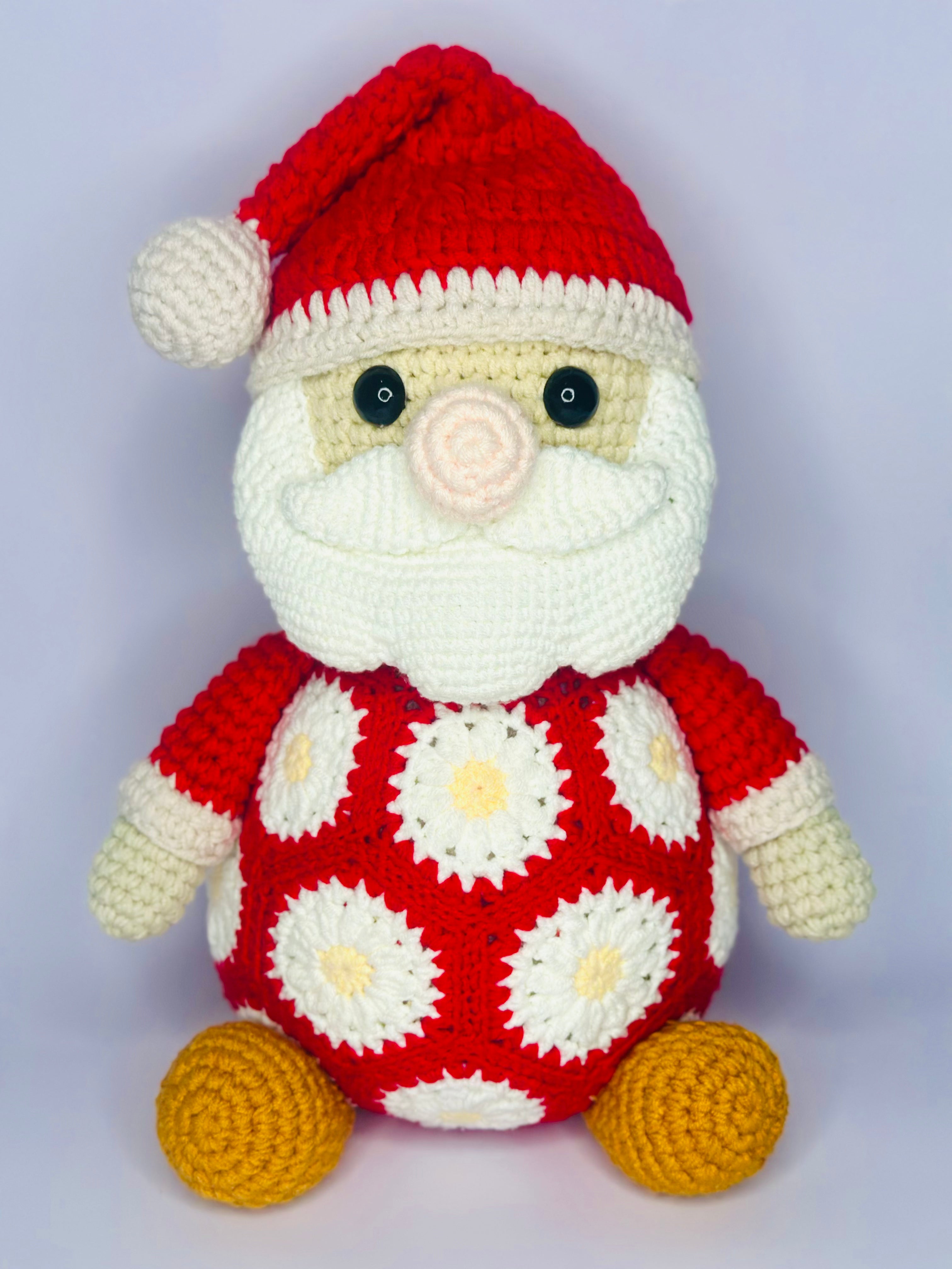 Santa African flowers Crochet Pattern