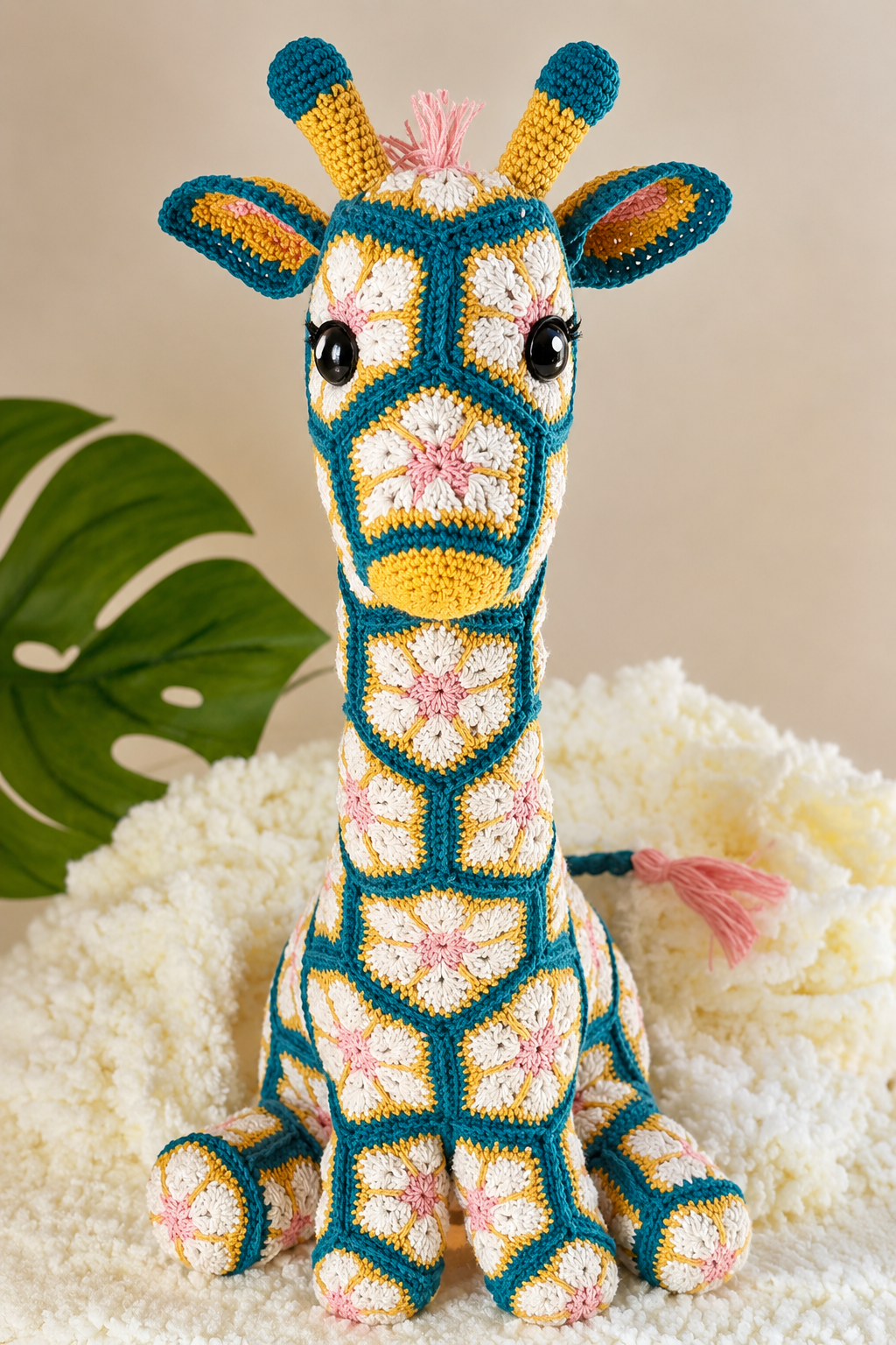 African flowers Giraffe Crochet Pattern