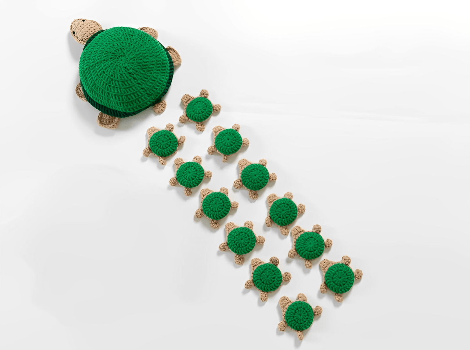 Crochet Turtle Memory Game Amigurumi Pattern – Fun Educational Toy