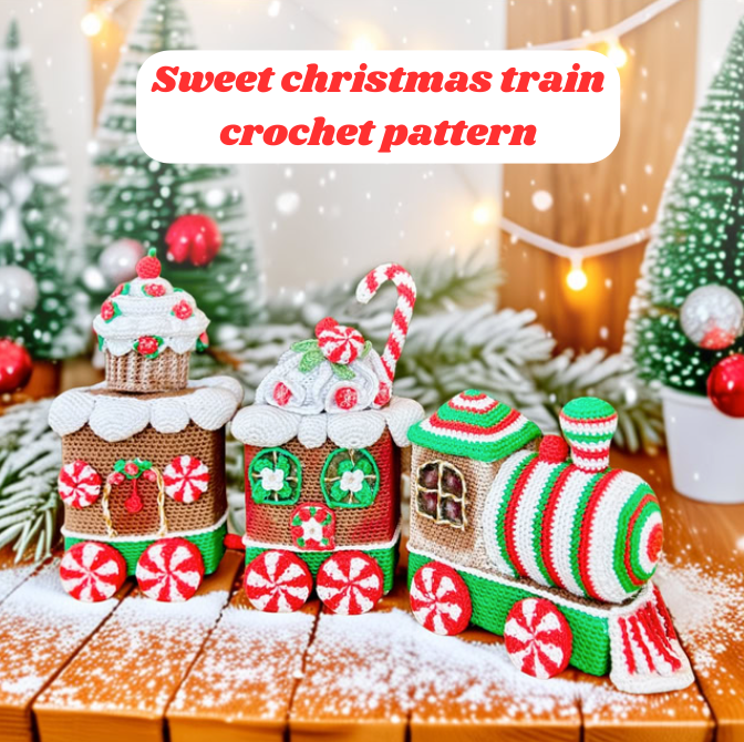 Sweet Christmas Train Crochet Pattern