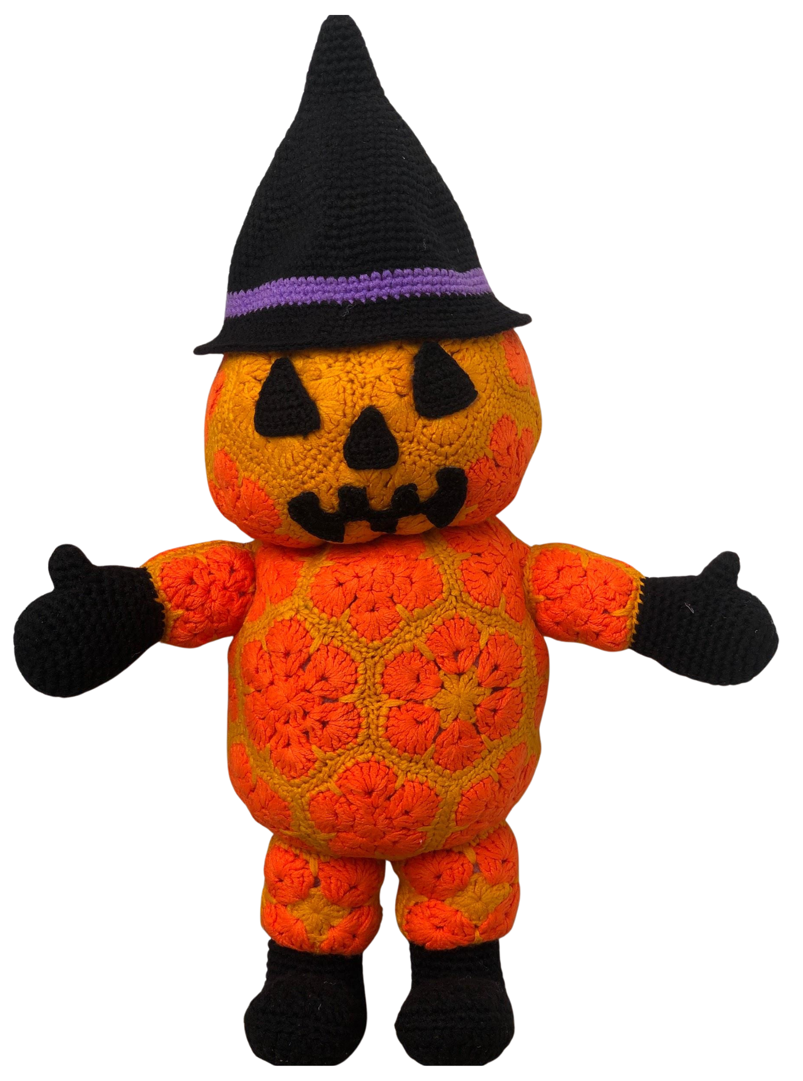 Pumpkin Witch Doll Crochet Pattern