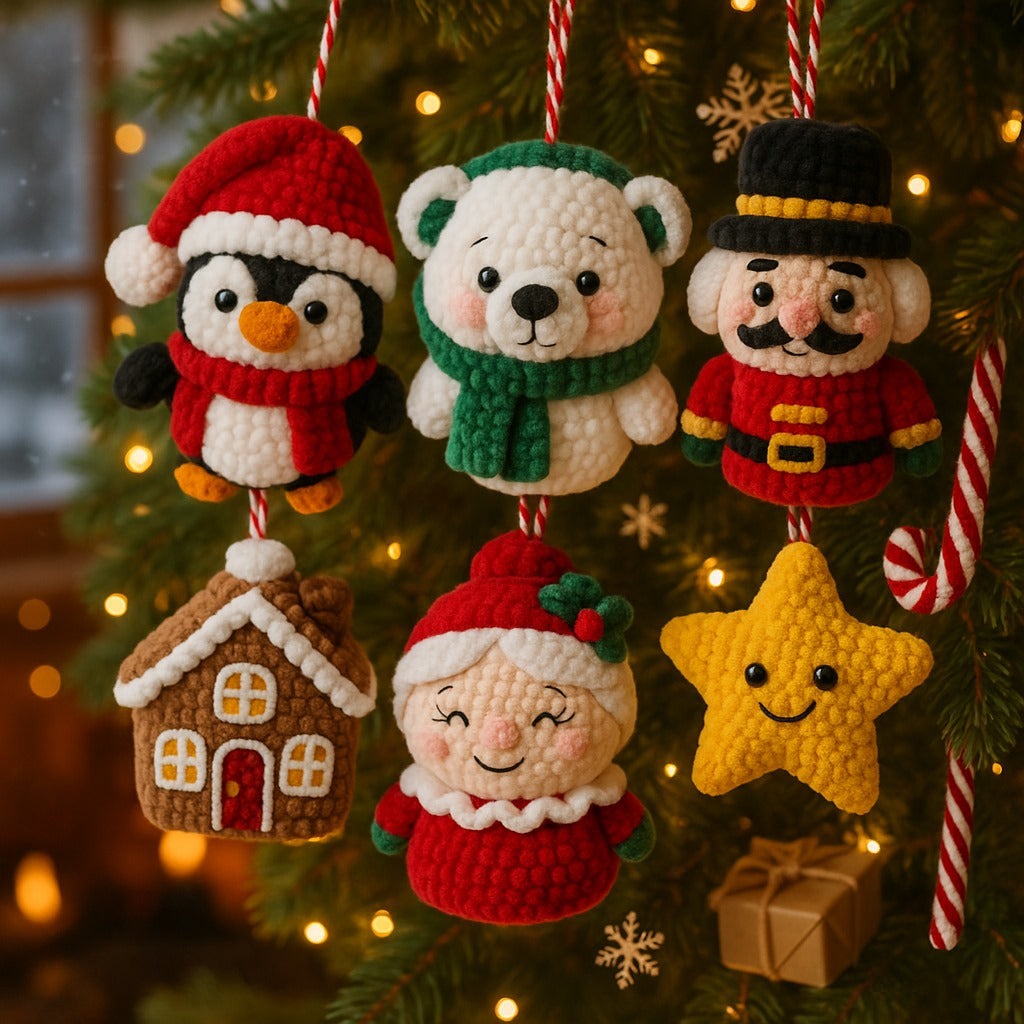 Christmas Ornaments Set Crochet Pattern