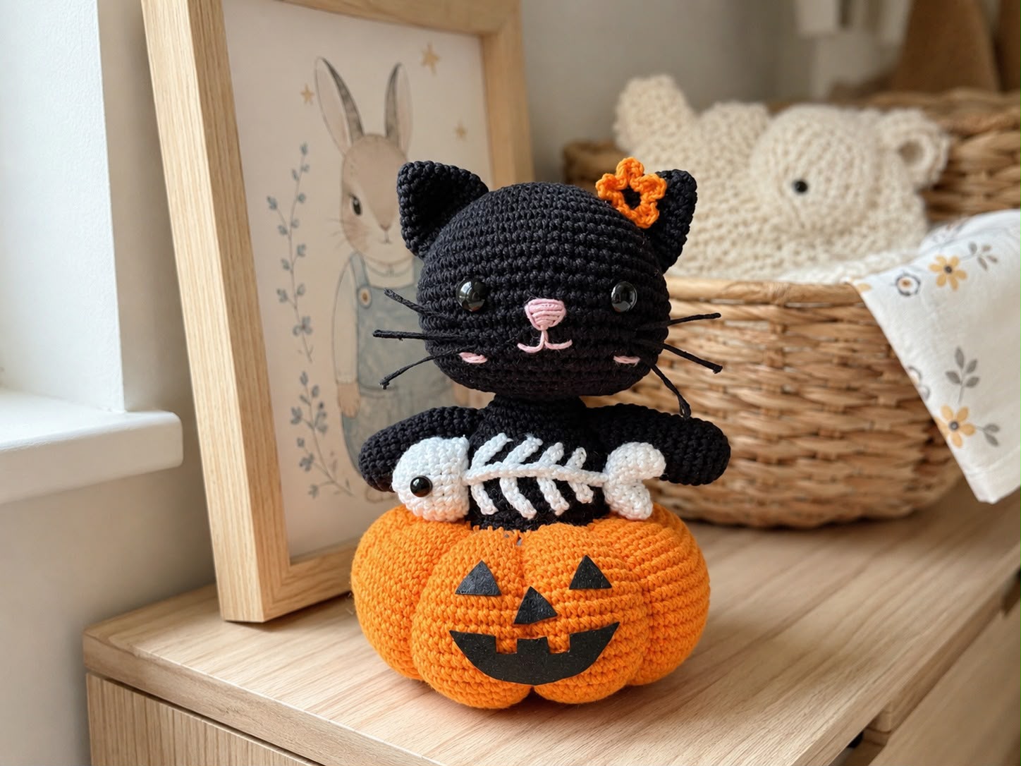 Crochet Halloween Kitty Amigurumi Pattern – Cute & Spooky Design