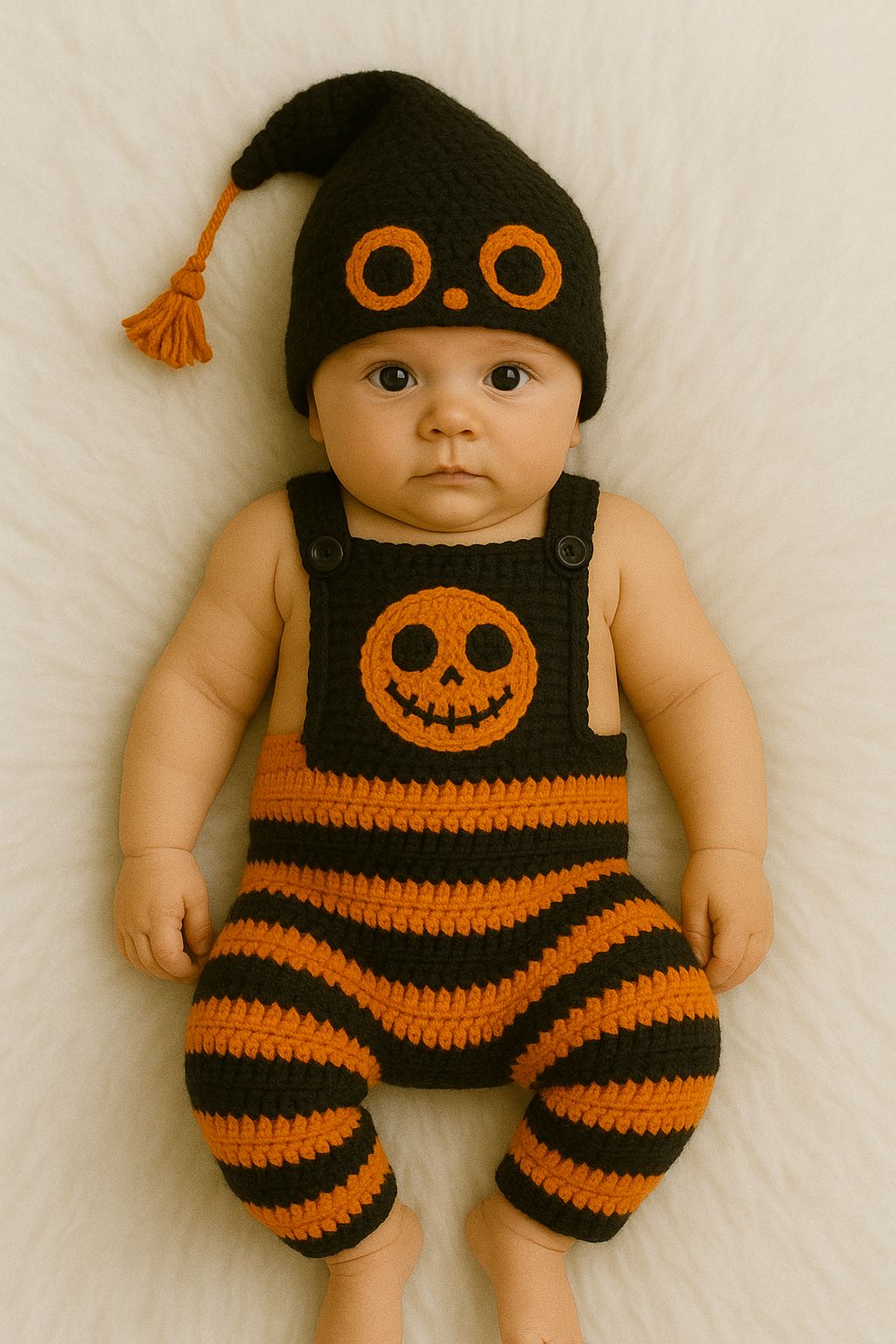 Halloween Pumpkin Baby Set Crochet Pattern