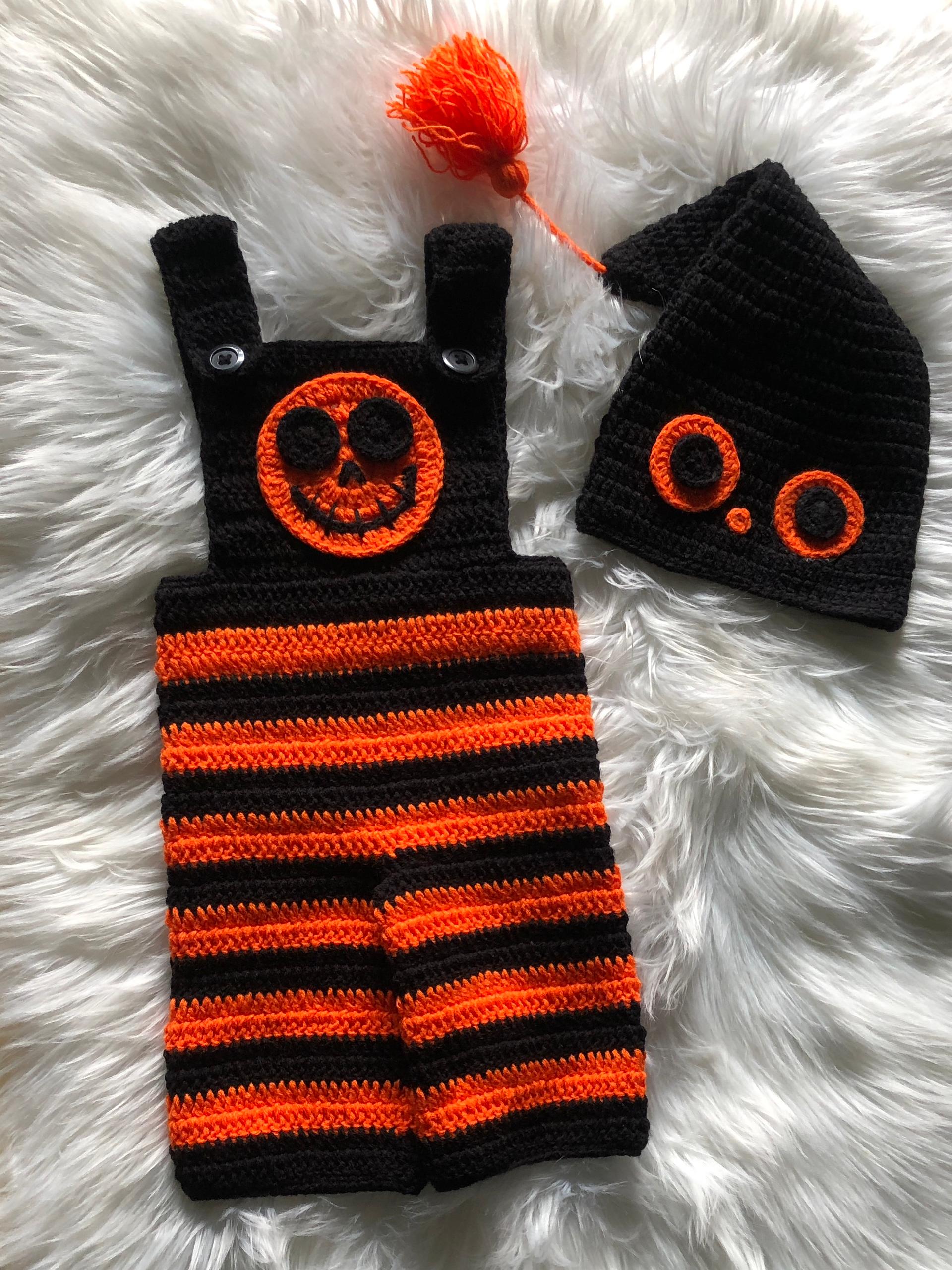 Halloween Pumpkin Baby Set Crochet Pattern