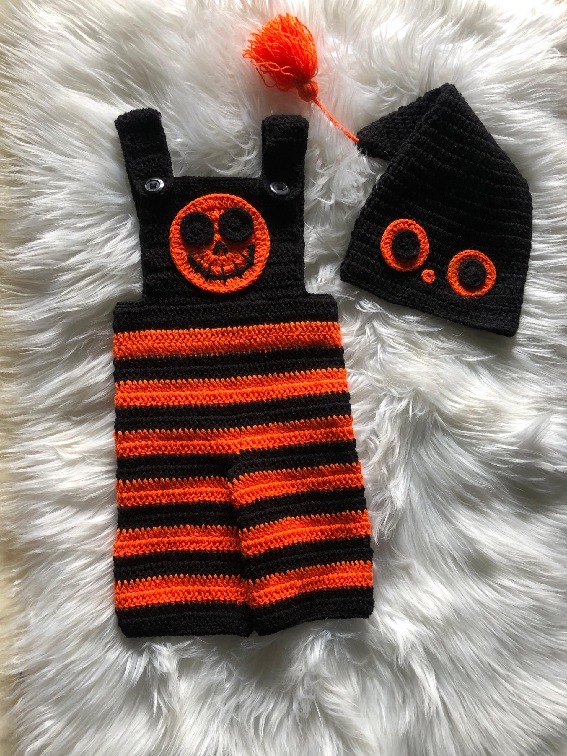 Halloween Pumpkin Baby Set Crochet Pattern