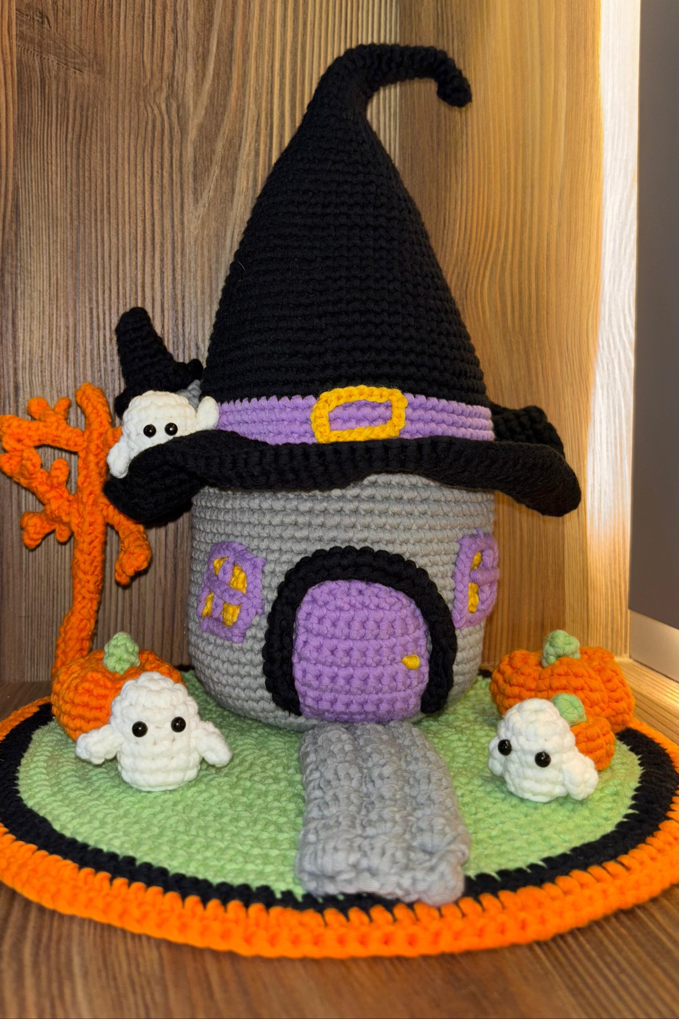 Halloween Witch House Crochet Pattern