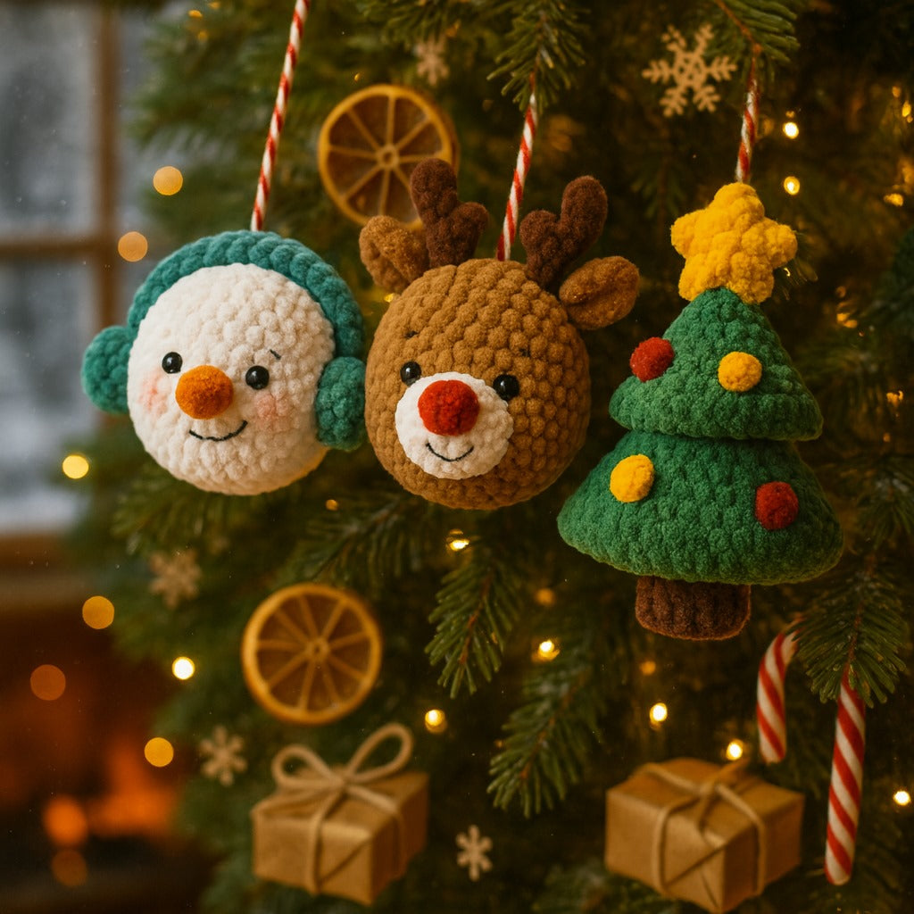 Christmas Ornaments Set Crochet Pattern