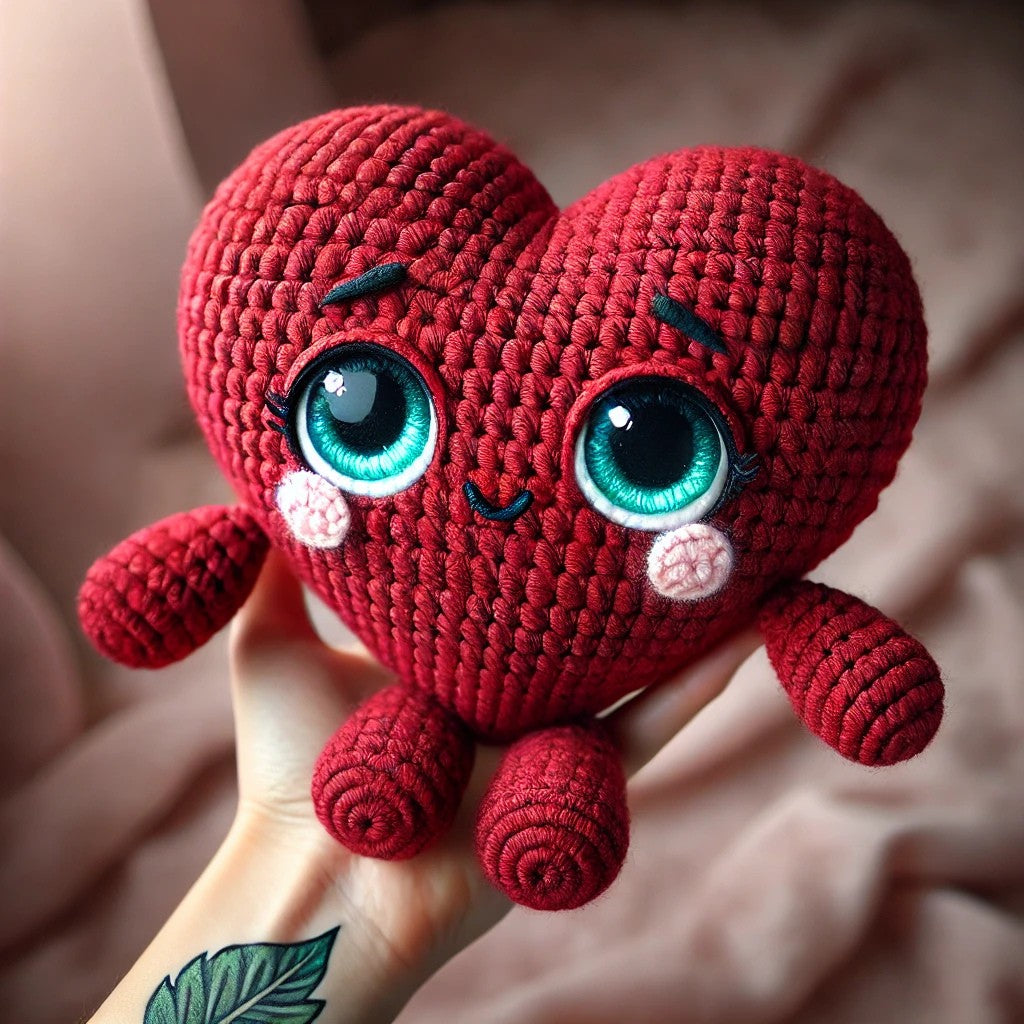 Cute Heart Buddy Amigurumi Crochet Pattern – Valentine’s Day