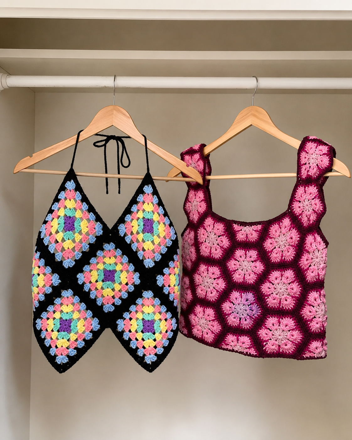 Granny Squares & African flowers Tops Crochet Patterns – Crochify