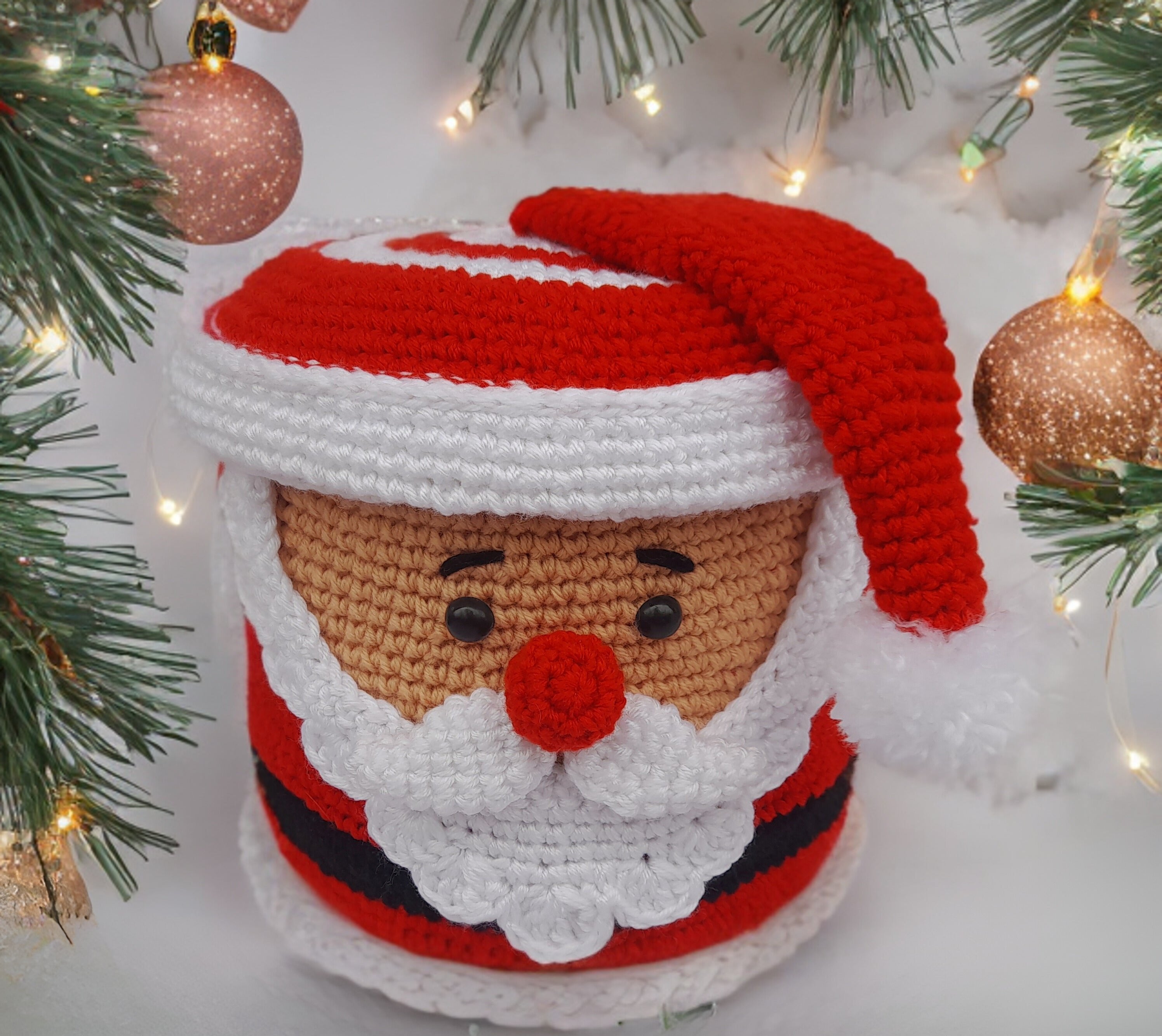 Santa & Rudolph Big Gift Boxes Crochet Patterns