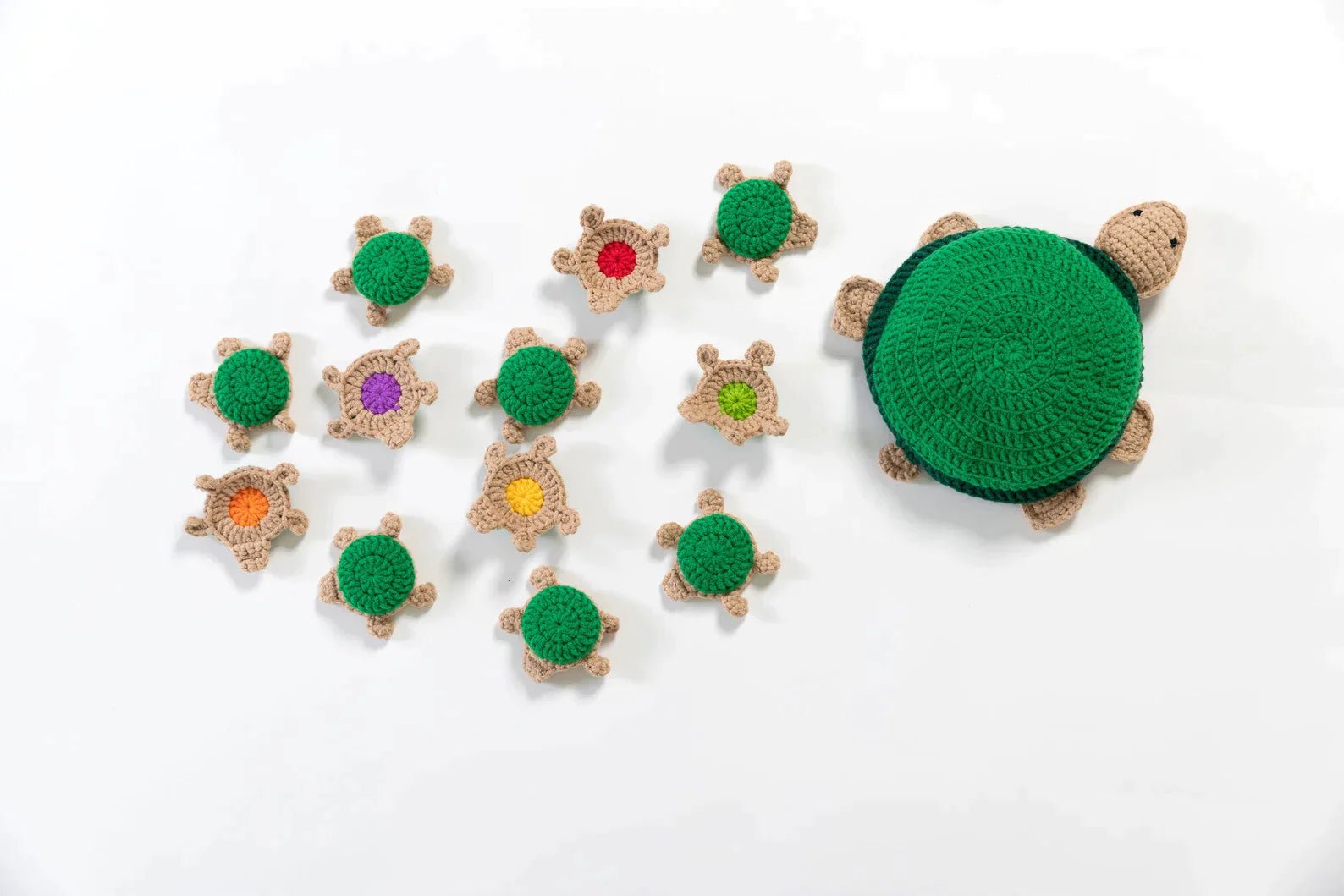 Crochet Turtle Memory Game Amigurumi Pattern – Fun Educational Toy