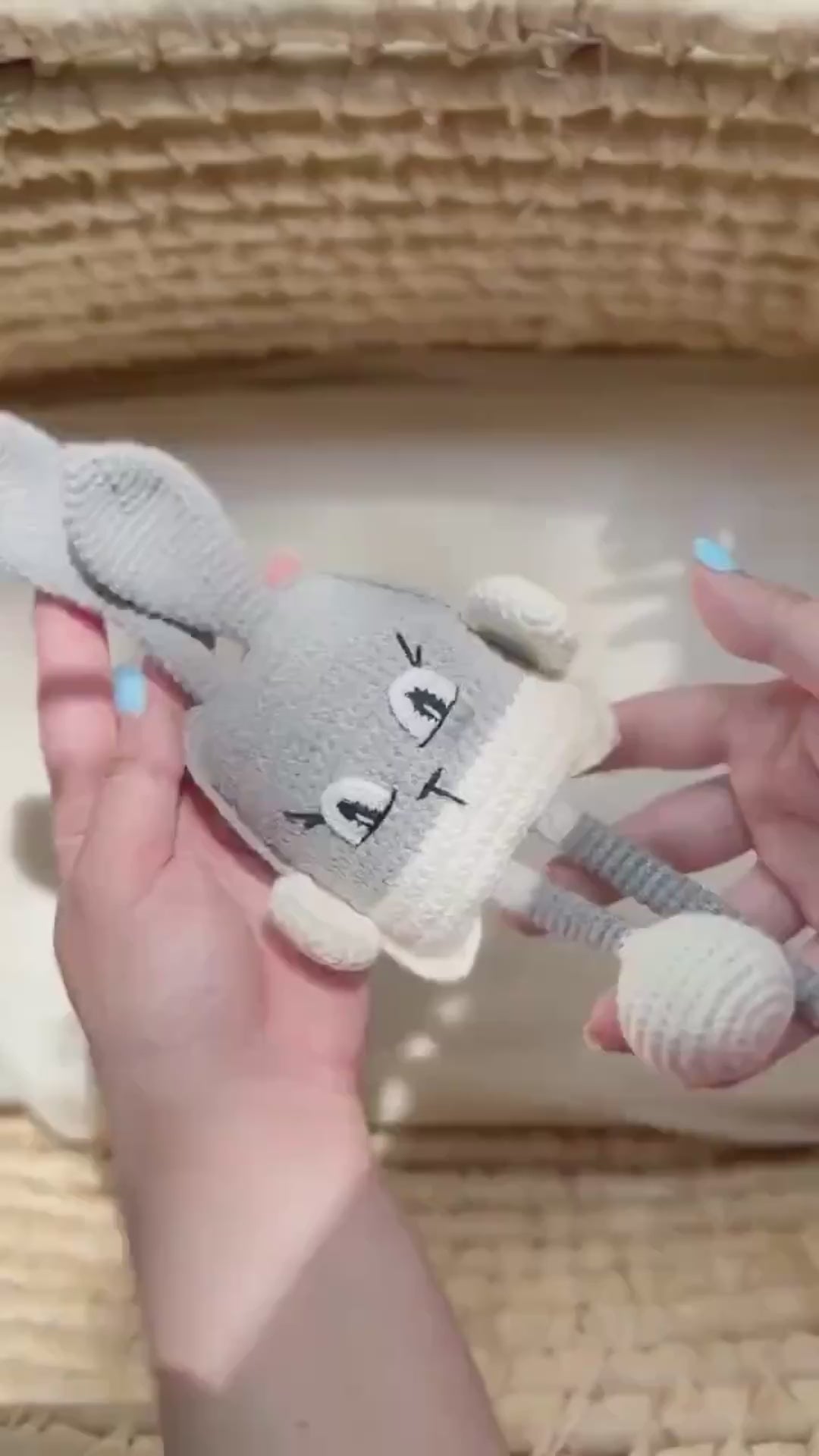 Stretchable Bunny toy Crochet Pattern - Easter gift