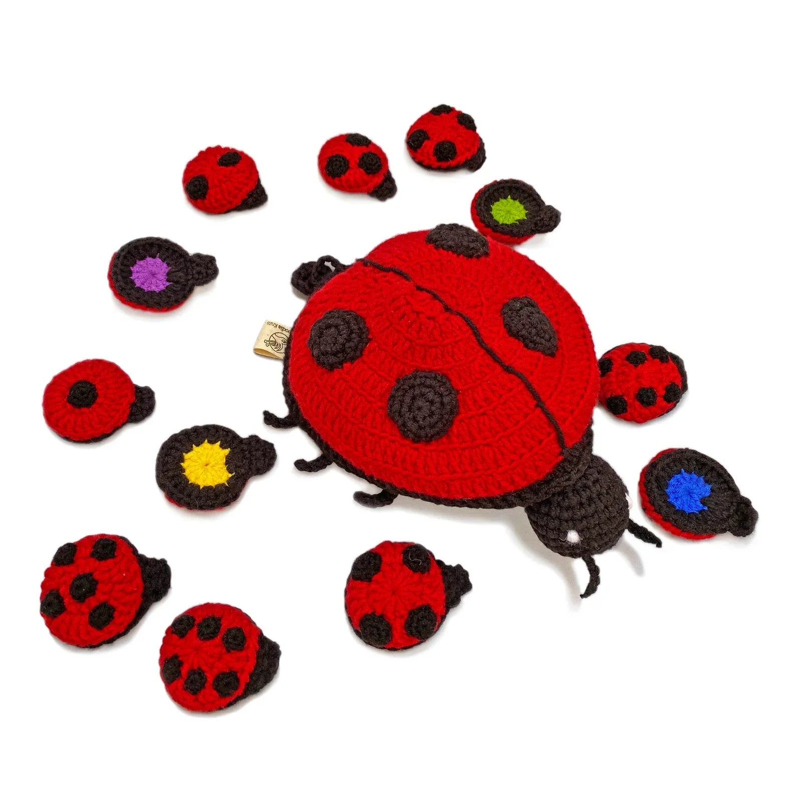 Counting Ladybugs Game Crochet Pattern