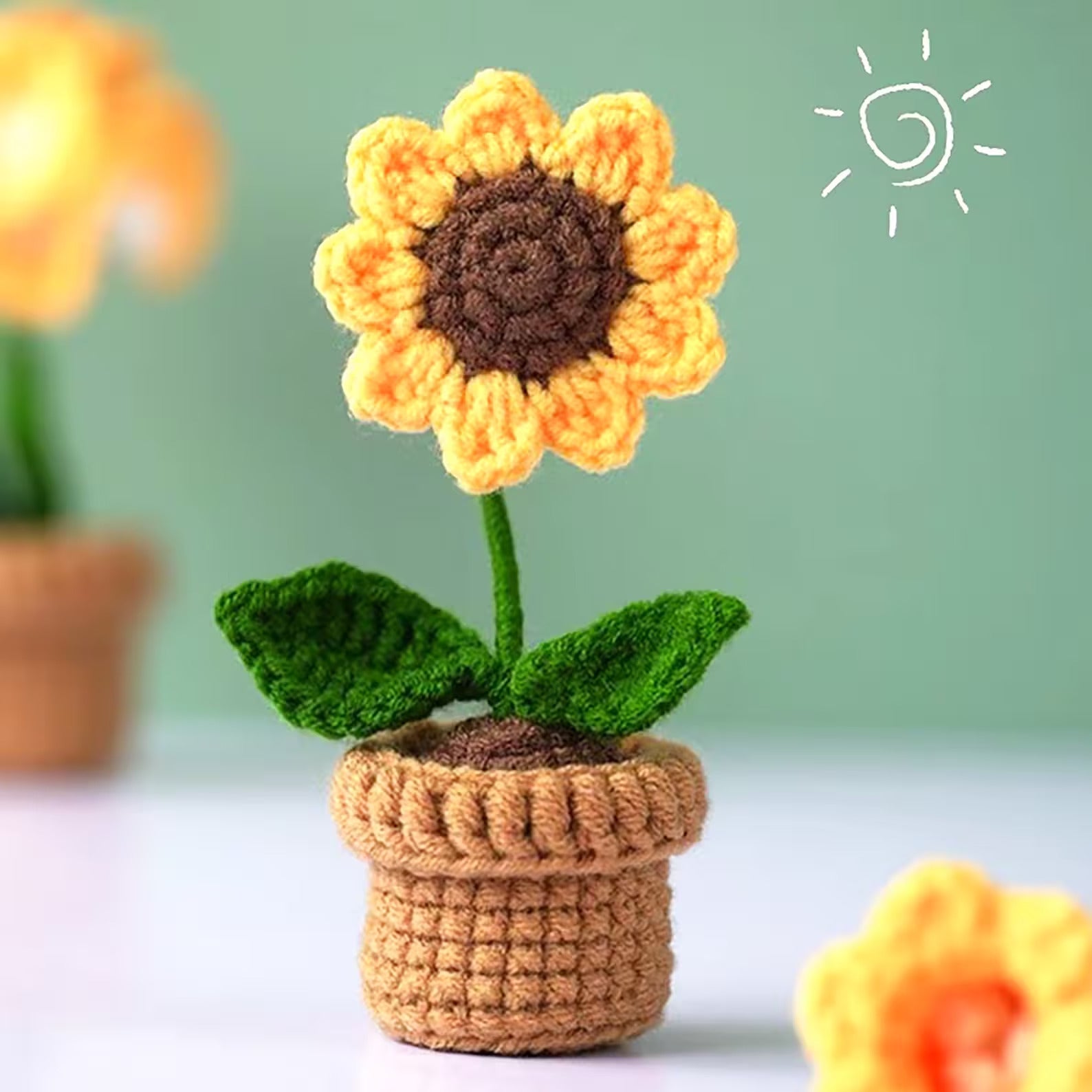 crochet potted plant free pattern 7-in-1 Crochet Flower Pot Patterns